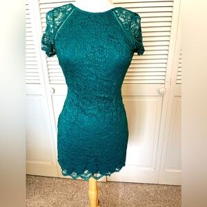 Vintage green lace dress by Speechless, new with tags